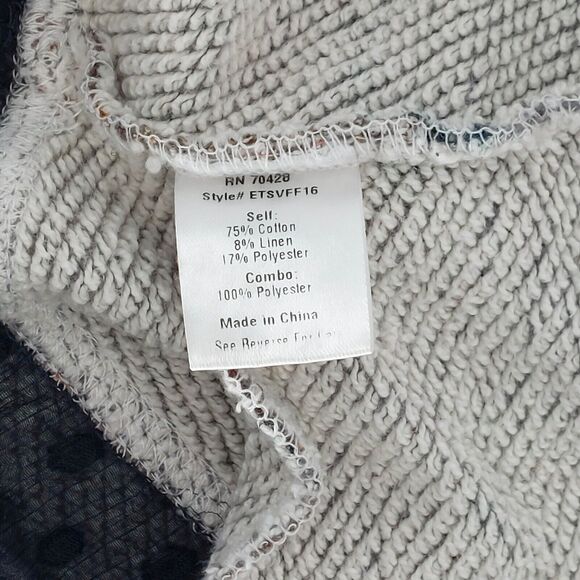 evy's tree Jacket Sz S Full Zip Victorian Goth Babydoll Polka Dot Lace Peasant - Picture 8 of 10